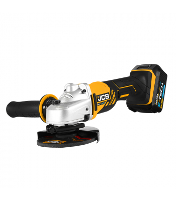 JCB 18V Angle Grinder with 2x 5.0Ah Lithium-ion battery and 2.4A charger in L-Boxx 136 Power Tool Case - Code JCB-18AG-5 KIT